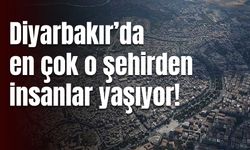 Diyarbakır’da en çok hangi şehirlerden insanlar yaşıyor?