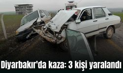 Diyarbakır'da trafik kazası: 3 kişi yaralandı
