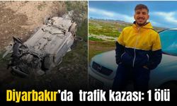Diyarbakır’da şarampole devrilen otomobilde 1 kişi öldü