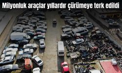 Diyarbakır’da milyonluk araçlar yıllardır çürümeye terk edildi