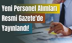 Resmi Gazete'de Yayınlandı! Nüfus ve Vatandaşlık Müdürlüğü Personel Alacak!