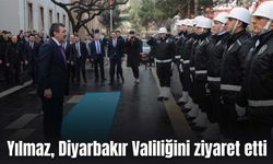 Cumhurbaşkanı Yardımcısı Yılmaz Diyarbakır Valiliğinde törenle karşılandı
