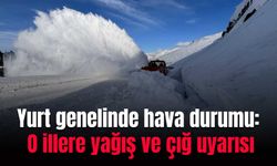 Yurt genelinde hava durumu: O illere yağış ve çığ uyarısı