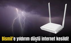 Bismil’de yıldırım düşmesi sonrası birçok mahallede internet sorunu yaşanıyor