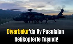 Diyarbakır'da Oy Pusulaları Ve Seçim Görevlileri Helikopter ile Ulaştırıldı!