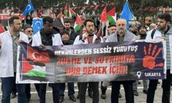 Diyarbakır'da sağlık çalışanları Gazze için yürüdü