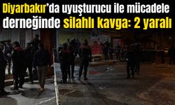 Diyarbakır’da uyuşturucu ile mücadele derneğinde silahlar patladı: 2 yaralı