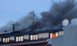 Kars'ta 4 katlı otelde yangın