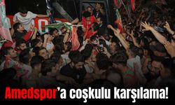 Şampiyon Amedspor’a Diyarbakır’da coşkulu karşılama
