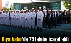 Diyarbakır'da 10'u hafız 74 talebe icazet aldı