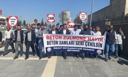 Valilik önünde basın açıklaması: Beton zulmüne hayır!