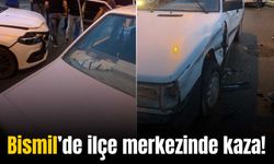 Bismil’de şehir merkezinde 2 otomobil çarpıştı: 1 yaralı
