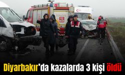 Diyarbakır'da trafik kazalarında 3 kişi öldü