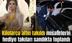 Aşiret düğününde saatlerce dolar ve Türk Lirası saçıldı, takılar valizlerle taşındı