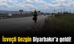 İsveçli gezgin, bisikletiyle Diyarbakır’a geldi: Bakın nedeni neymiş!