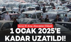 İkinci El Araç Alacaklar Dikkat: Uygulama 1 Ocak 2025'e Kadar Uzatıldı!