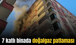 7 katlı apartmanda doğalgaz patlaması