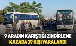 9 Aracın Karıştığı Zincirleme Kazada 19 Kişi Yaralandı