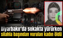 Diyarbakır'da dışarıda yürüdüğü sırada silahla kafasından vurulan kadın öldü