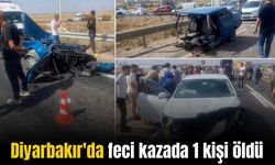 Diyarbakır'da feci kazada 1 kişi öldü