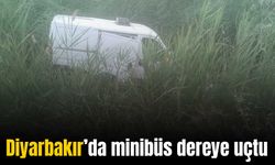 Diyarbakır’da minibüs dereye uçtu: 1’i ağır 5 yaralı