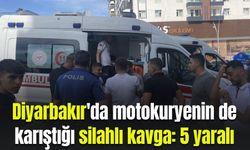 Diyarbakır'da motokurye ile firma çalışanları arasında silahlı kavga: 5 yaralı