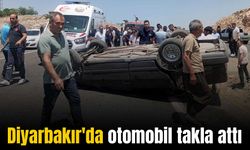 Diyarbakır'da takla atan otomobilde 1 kişi yaralandı