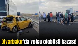 Diyarbakır’da yolcu otobüsü otomobille çarpıştı: Çok sayıda kişi yaralandı!