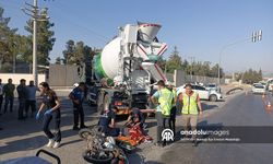 Gaziantep'te beton mikseri ile çarpışan motosikletin sürücüsü kurtarılamadı