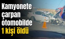 Kamyonete çarpan otomobilde 1 kişi öldü