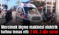 Hasat makinesi elektrik hattına temas etti: 2 ölü, 3 ağır yaralı