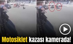 Diyarbakır’da 2 motosikletin çarpışması kamerada: 3 yaralı