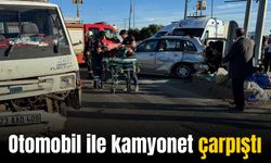 Otomobil ile kamyonet çarpıştı: 4 yaralı