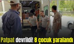 Patpat devrildi! 8 çocuk yaralandı