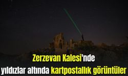 Zerzevan Kalesi'nde yıldızlar altında kartpostallık görüntüler