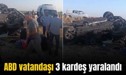 Diyarbakır’da tarlaya uçan otomobilde, ABD vatandaşı 3 kardeş yaralandı