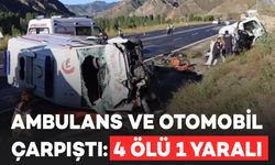 Erzurum'da Ambulans ile Otomobil Çarpıştı: 4 Ölü 1 Yaralı