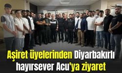 Aşiret üyelerinden Diyarbakırlı hayırsever Acu'ya ziyaret