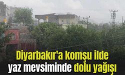 Diyarbakır'a komşu ilde yaz mevsiminde dolu yağışı