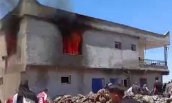 Diyarbakır'da ev yangını...