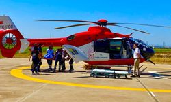 Diyarbakır'da kalça kemiği kırılan 79 yaşındaki hasta için ambulans helikopter desteği