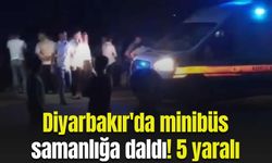 Diyarbakır'da minibüs samanlığa daldı! 5 yaralı