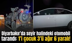 Diyarbakır’da seyir halindeki otomobil uzun namlulu silahlarla tarandı: 3’ü ağır 6 yaralı!