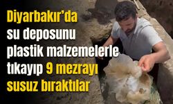 Diyarbakır’da su deposunu plastik malzemelerle tıkayıp 9 mezrayı susuz bıraktılar