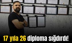 Diyarbakır’da yaşayan 36 yaşındaki öğretmenin 26 adet diploması var!