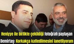 Heniyye ile birlikte çekildiği fotoğrafı paylaşan Demirtaş: Korkakça katledilmesini lanetliyorum