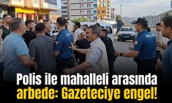 Vatandaşların "Ölüm yolu" için yaptığı basın açıklamasına polisten müdahale