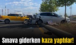 Kızını sınava götürürken kaza yaptı: 3 yaralı