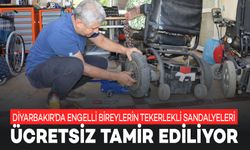 Diyarbakır'da Engelli Bireylerin Tekerlekli Sandalyeleri Ücretsiz Tamir Ediliyor