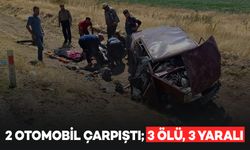 Yozgat'ta 2 otomobilin çarpıştığı kazada 3 kişi öldü, 3 kişi yaralandı